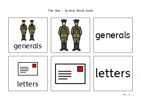 Symbol word cards