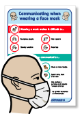 Communicating when wearing a face mask poster