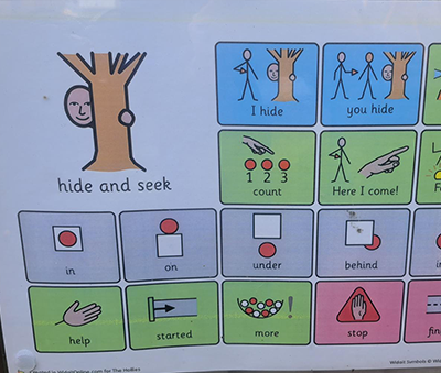 Widgit Symbols used to in playground communication