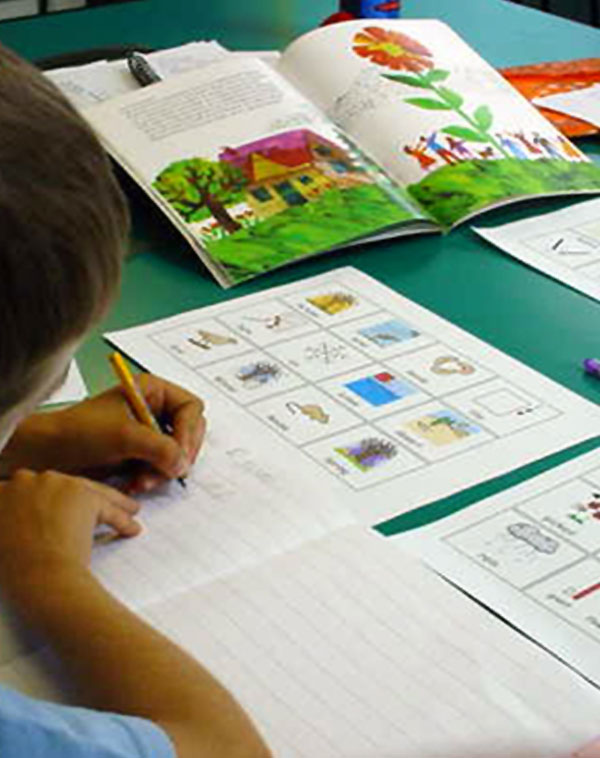Child writing