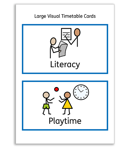 Large Visual Timetable