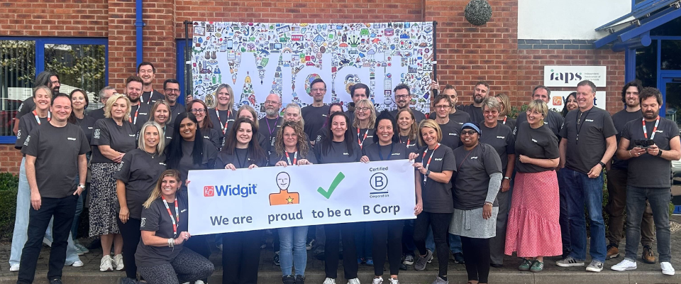 Widgit Team celebrating becoming B Corp