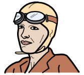 Amelia Earhart icon