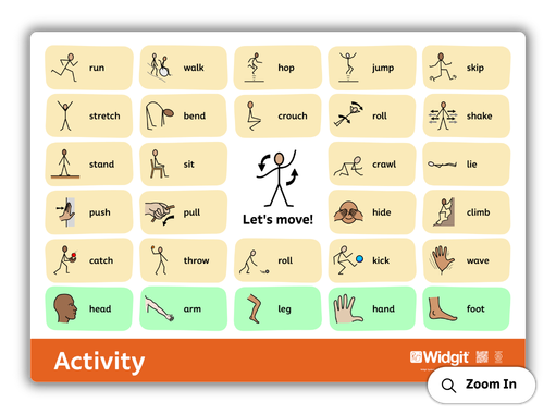 Let's Move Learning Board