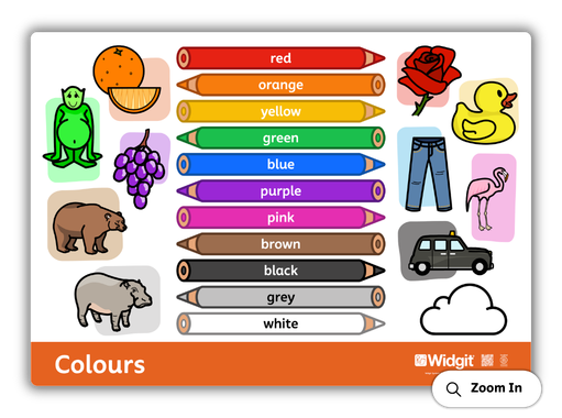 Colours Learning Board