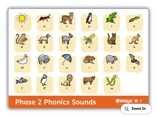 Phase 2 Phonics Board