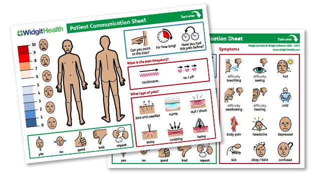 Patient Communication Sheet English