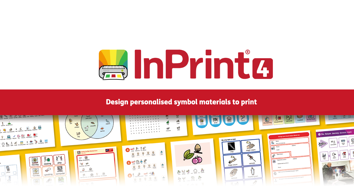 InPrint 4 | Design Symbol Materials to Print | Widgit
