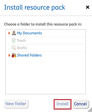 Install Borders Pack Step 3