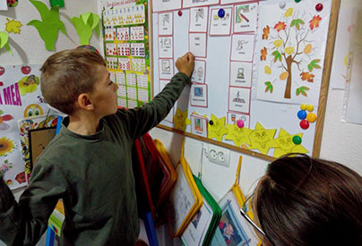 Symbols in a classroom