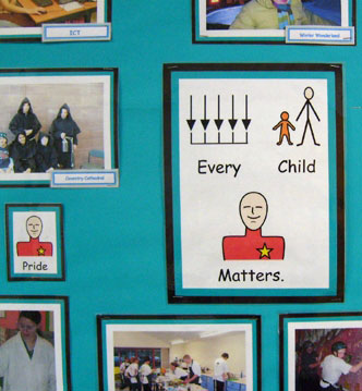 Every Child Matters display