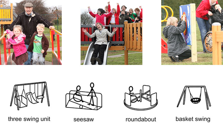 Playpark equipment and symbols