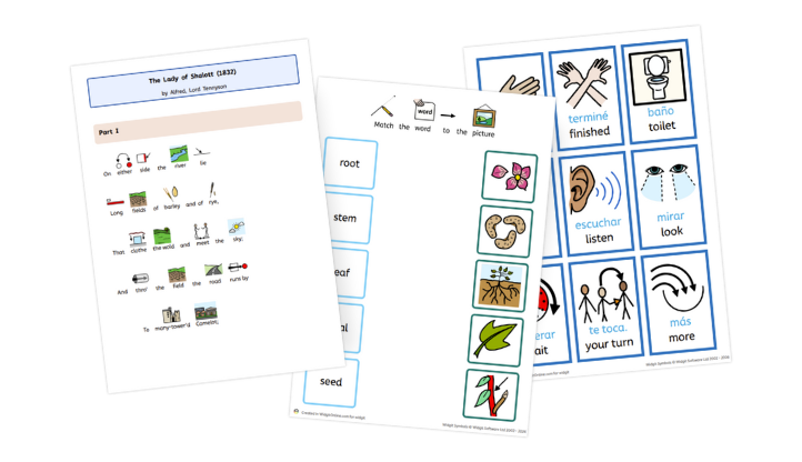 Examples of resources used at Greenfield School