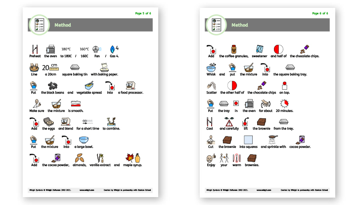 Widgit Symbol-Supported Recipe from Tom Kerridge’s Lose Weight and Get Fit Recipe book