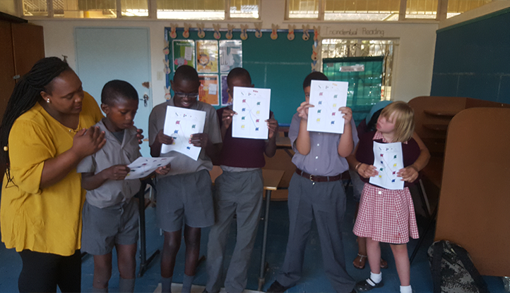 Rachelle's class in Namibia 
