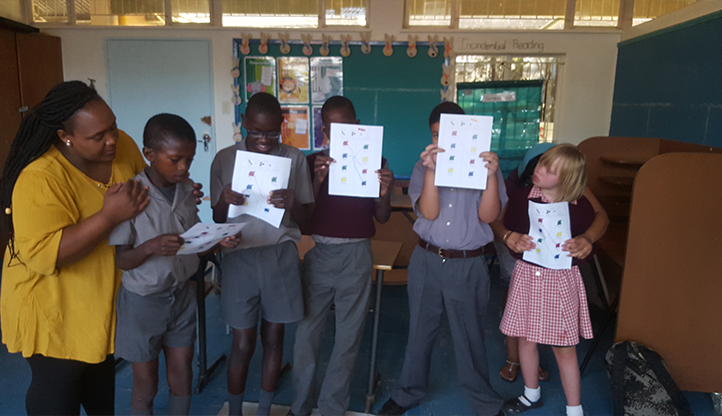 Rachelle's class in Namibia