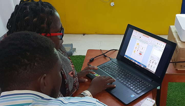 InPrint 3 being used to create visual supports at the Winford Centre in Nigeria 