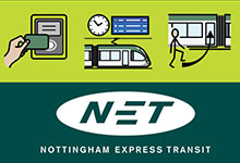 Notingham Express Transit (NET) and Widgit symbol guides