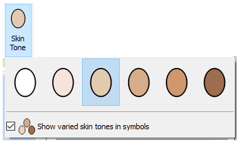 Skin Tone options