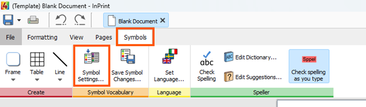 User Interface – Symbols