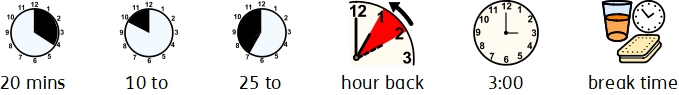 Clock Colour -  Legacy symbols