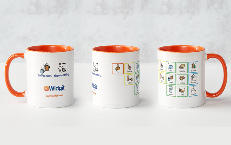 Symbols being used to support communication and literacy in an Early Years setting.