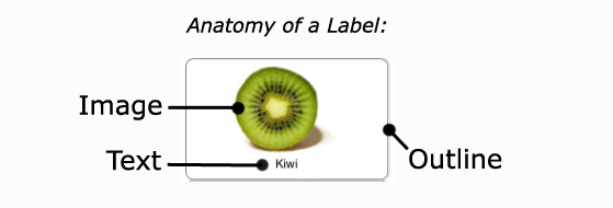 anatomy of label