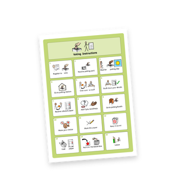 A3 Voting Instruction Poster