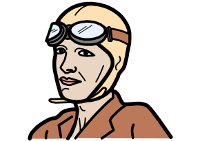 Widgit Symbol Resources | Amelia Earhart