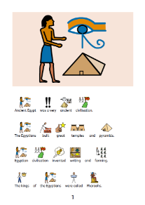 Cleopatra symbol-supported book