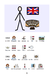Margaret Thatcher symbol-supported book