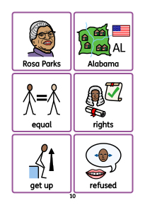 Rosa Parks Symbol Flashcards