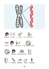 Rosalind Franklin symbol-supported book
