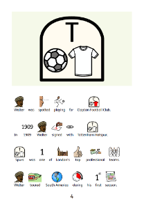 Walter Tull symbol-supported book