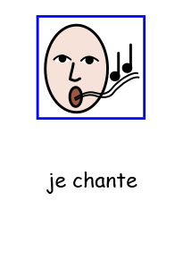 je chante