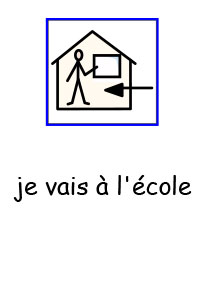 je vais a l'ecole