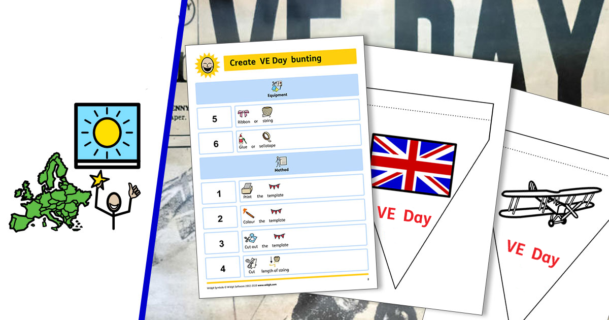 Make your own VE Day bunting.