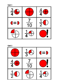 Fractions bingo