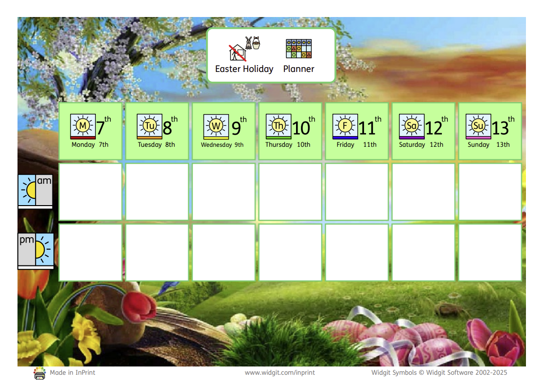 Easter planner 2