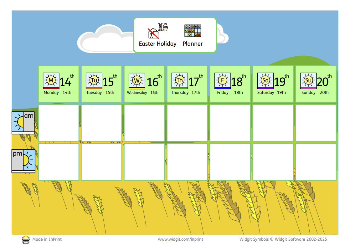 Easter planner 3