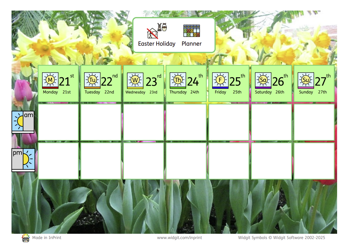 Easter planner 4