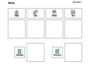 Daily Blank sheet