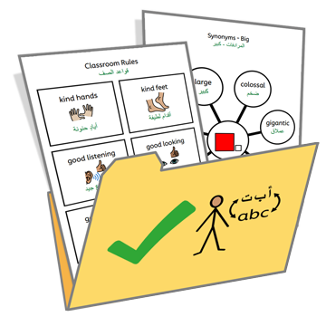 Dual Language Getting Started with Symbols Icon