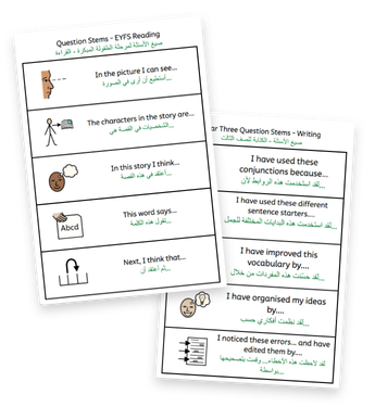 Dual Language Getting Started with Symbols Pack – Question Stems