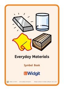 Everyday Materials Symbol Book