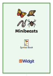 Minibeasts symbol book cover