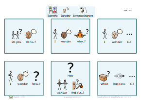 Sentence Starter Flash Cards