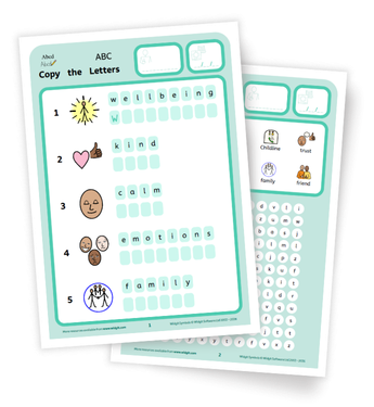 Additional wellbeing resources with Widgit Symbols