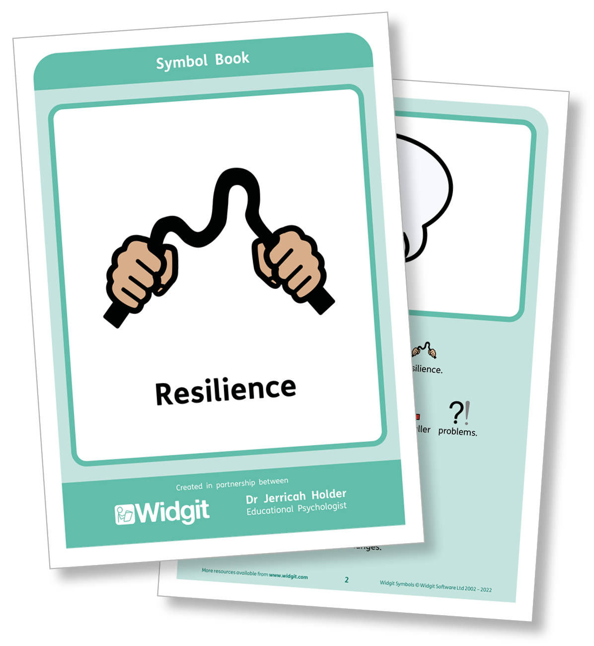 Resilience symbol-supported book page 1 