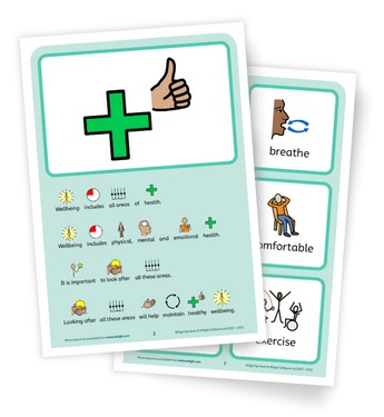 Wellbeing symbol-supported book page 2